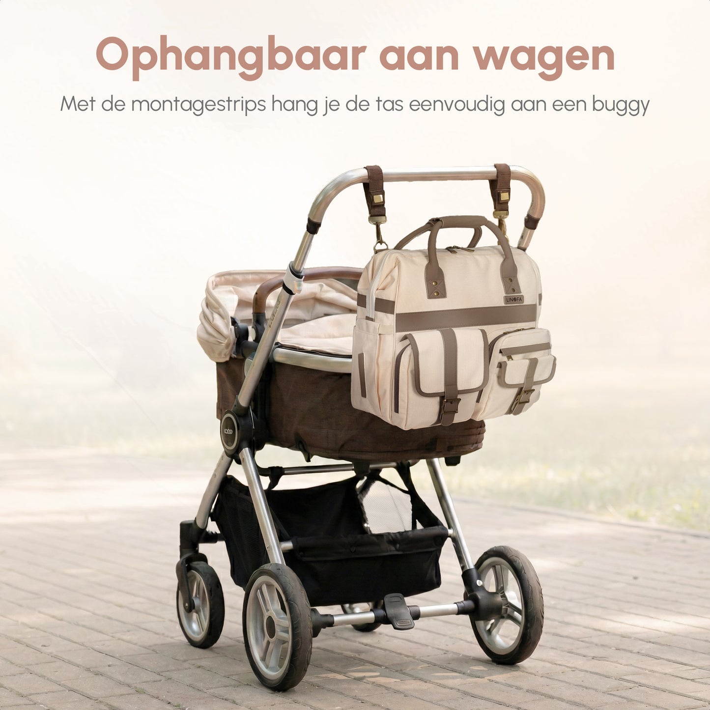 Luiertas Lily | 25 Liter | Beige